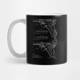 recoil loading small arms Vintage Patent Drawing Mug